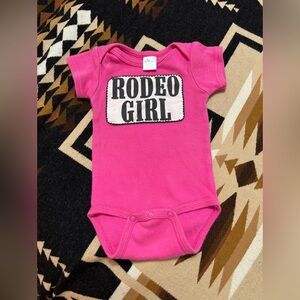 Rodeo Girl 0-3 Onesie